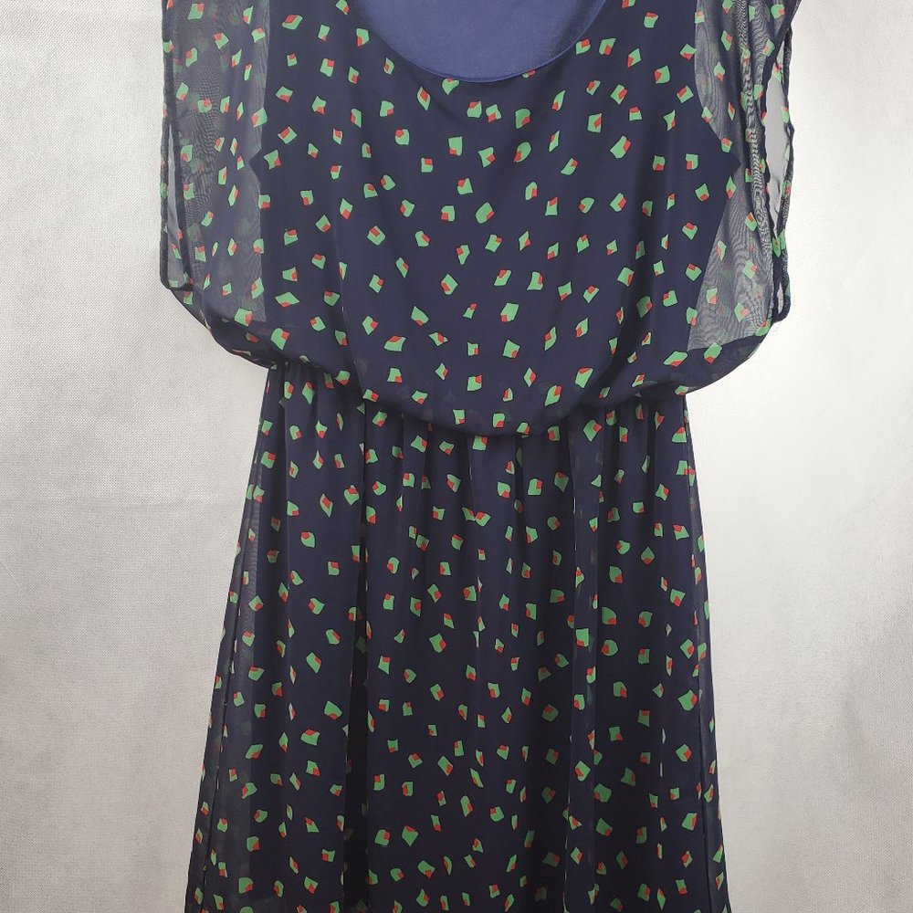 Olive print dress